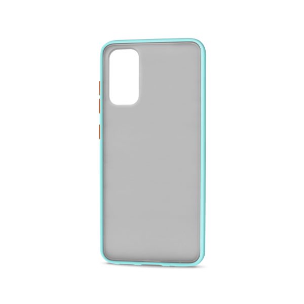 Wholesale Samsung Galaxy S20 Ultra (6.9in) Slim Matte Hybrid Bumper Case (White Light Blue)